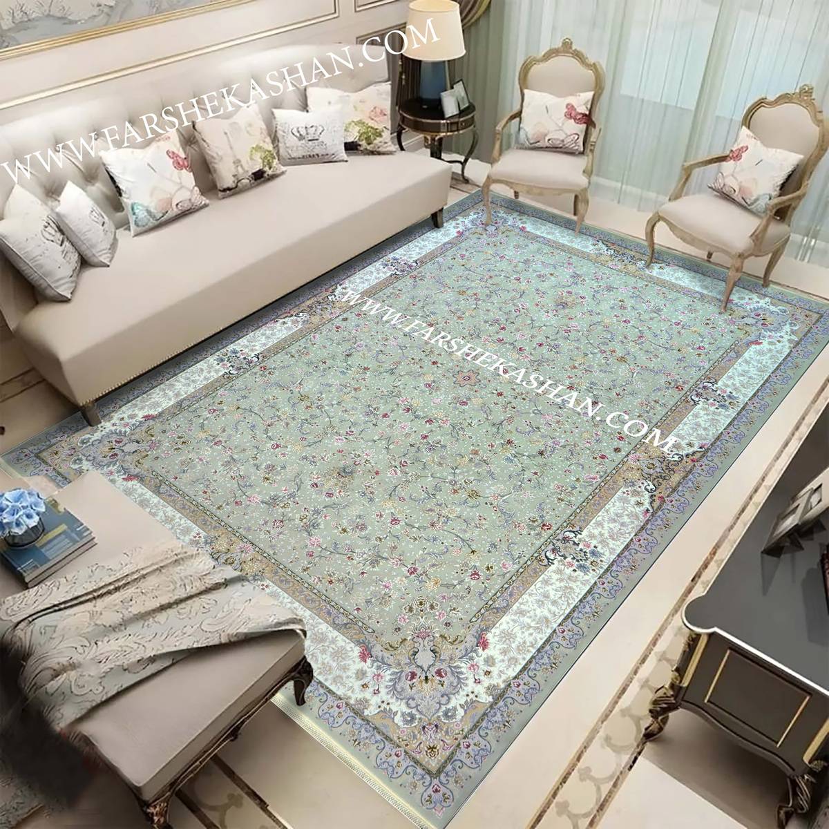 خرید اینترنتی فرش کاشان ارزان