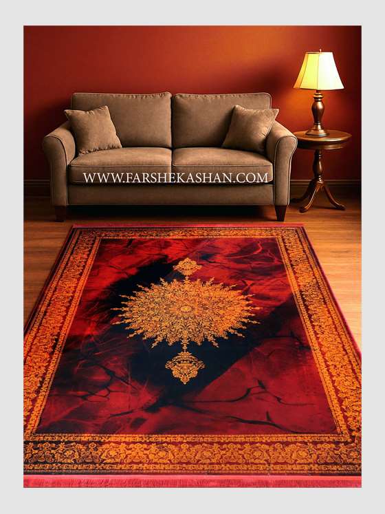 فرش طرح خورشید 