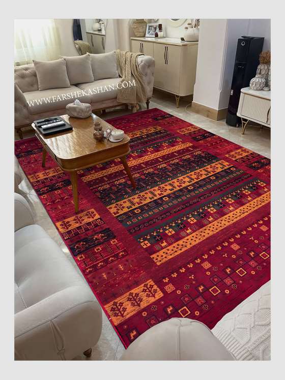 فرش طرح می گل 