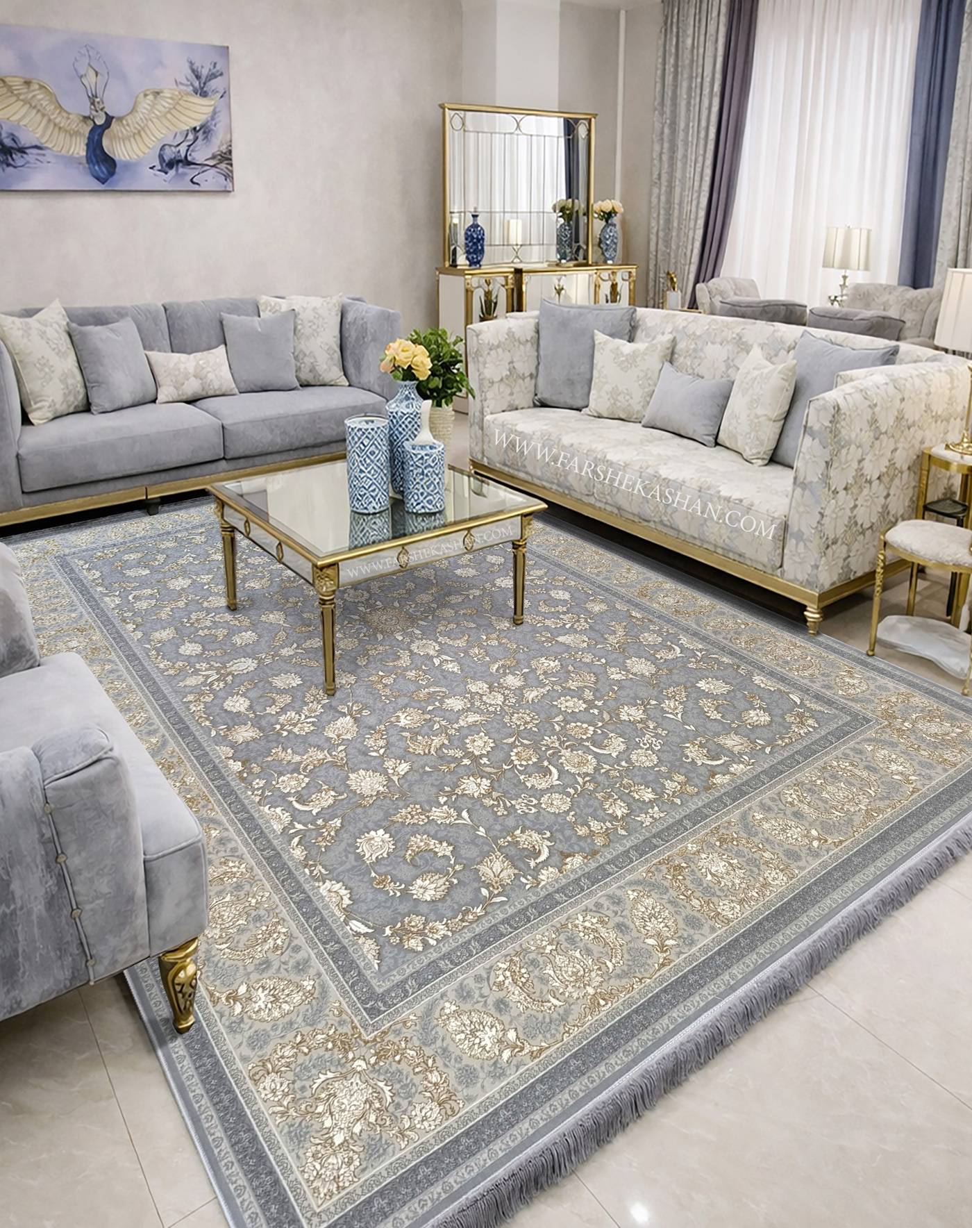مدل فرش کاشان